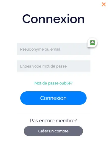 Connexion des membres du WizeBets Casino