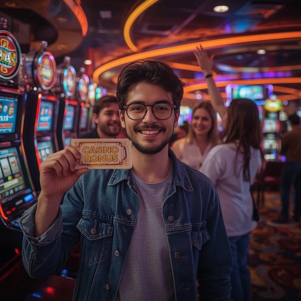 une personne avec un bonus WizeBets Casino