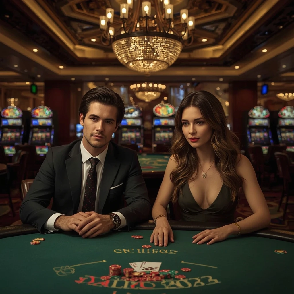 Deux joueurs de poker dans un WizeBets Casino